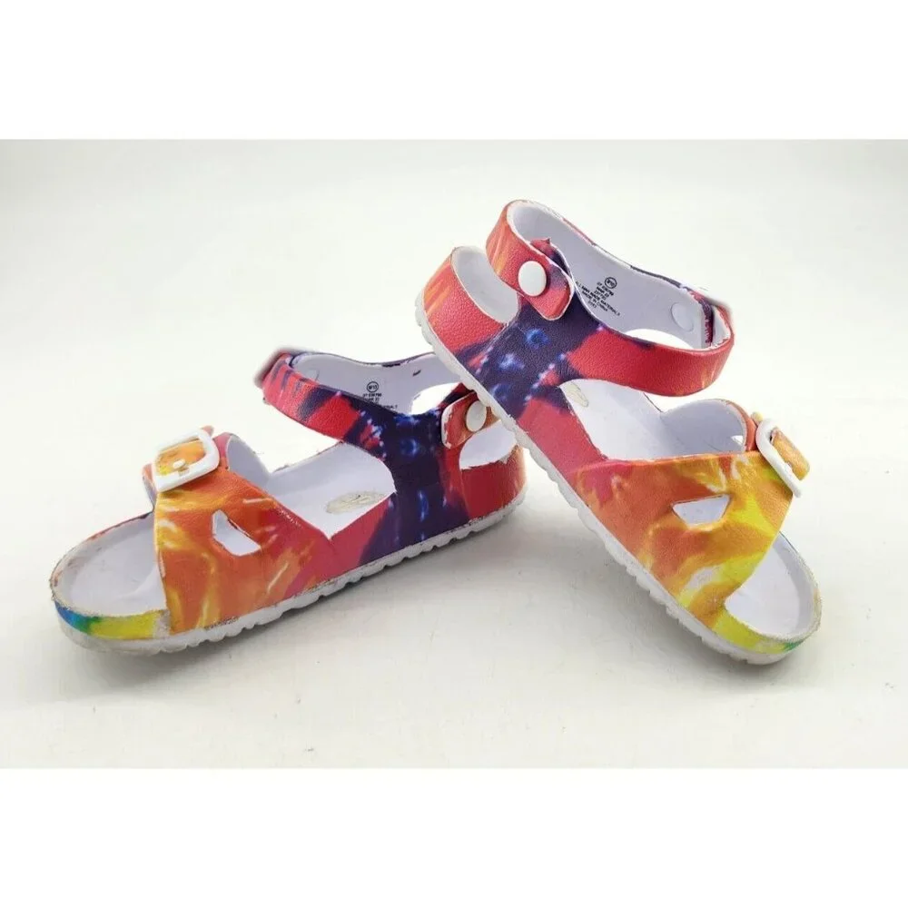 Tommy Bahama‎ Girls Tie Dye Strappy Open Toe Water Sandals Kids Size 9/10